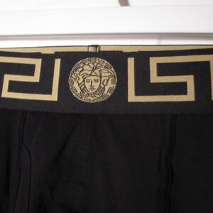new men's Black VERSACE MEDUSA UNDER pants Sz 6